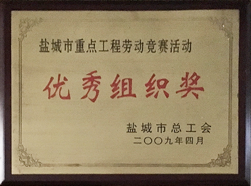 2009年4月鹽城市重點(diǎn)工程勞動(dòng)競賽活動(dòng)“優(yōu)秀組織獎(jiǎng)”.JPG